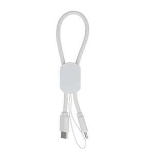Cavo USB-C formato portachiavi 60W - personalizzabile con logo