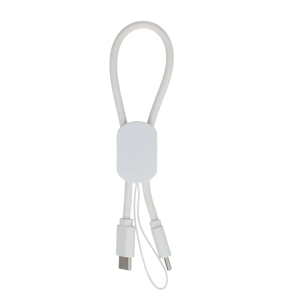 Cavo USB-C formato portachiavi 60W - personalizzabile con logo