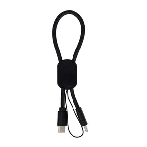 Cavo USB-C formato portachiavi 60W - personalizzabile con logo