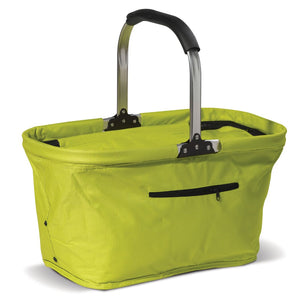 Cestino da picnic pieghevole Borsa frigo 2 in 1 Verde - personalizzabile con logo