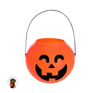 Cestino di Halloween Cowel arancione - personalizzabile con logo