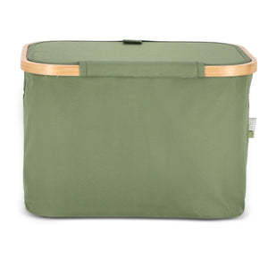 Cestino pieghevole con coperchio Sogne 38 x 26 x 25cm rPET - personalizzabile con logo