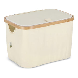 Cestino pieghevole con coperchio Sogne 38 x 26 x 25cm rPET - personalizzabile con logo