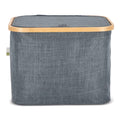 Cestino pieghevole con coperchio Sogne 40.5 x 33 x 30cm rPET Grigio scuro - personalizzabile con logo