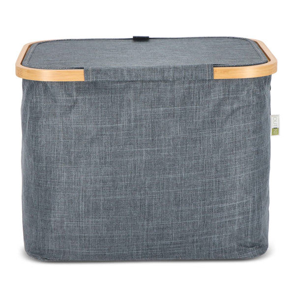 Cestino pieghevole con coperchio Sogne 40.5 x 33 x 30cm rPET - personalizzabile con logo