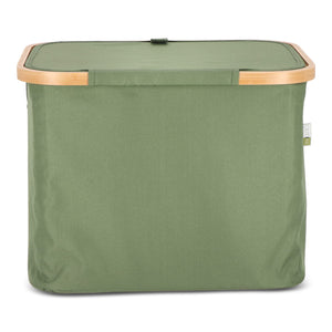 Cestino pieghevole con coperchio Sogne 40.5 x 33 x 30cm rPET - personalizzabile con logo