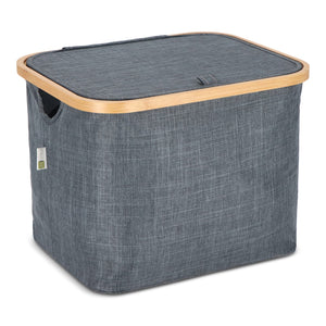 Cestino pieghevole con coperchio Sogne 40.5 x 33 x 30cm rPET - personalizzabile con logo