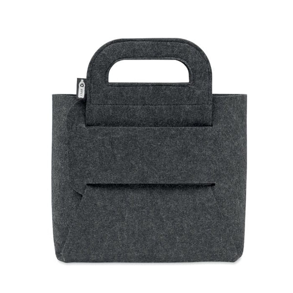 Cestino pieghevole grigio - personalizzabile con logo