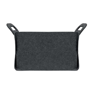 Cestino pieghevole grigio - personalizzabile con logo