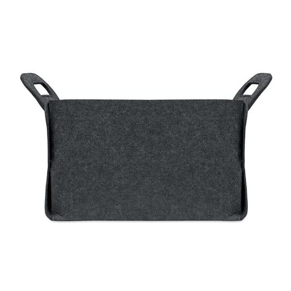 Cestino pieghevole grigio - personalizzabile con logo
