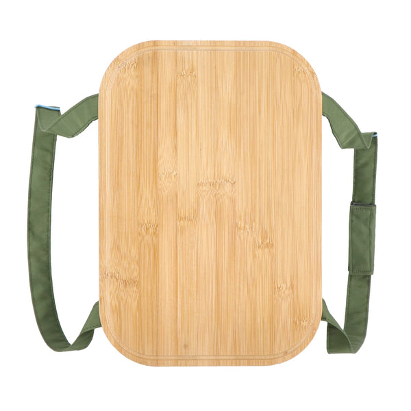 Cestino pieghevole termico con tagliere rPET - personalizzabile con logo