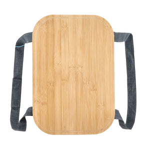Cestino pieghevole termico con tagliere rPET - personalizzabile con logo