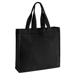 Chevron Shopper Recycled nero - personalizzabile con logo