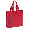 Chevron Shopper Recycled rosso - personalizzabile con logo