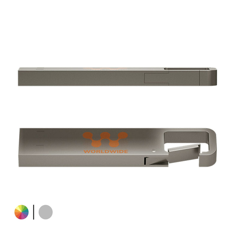Chiave USB con moschettone - personalizzabile con logo