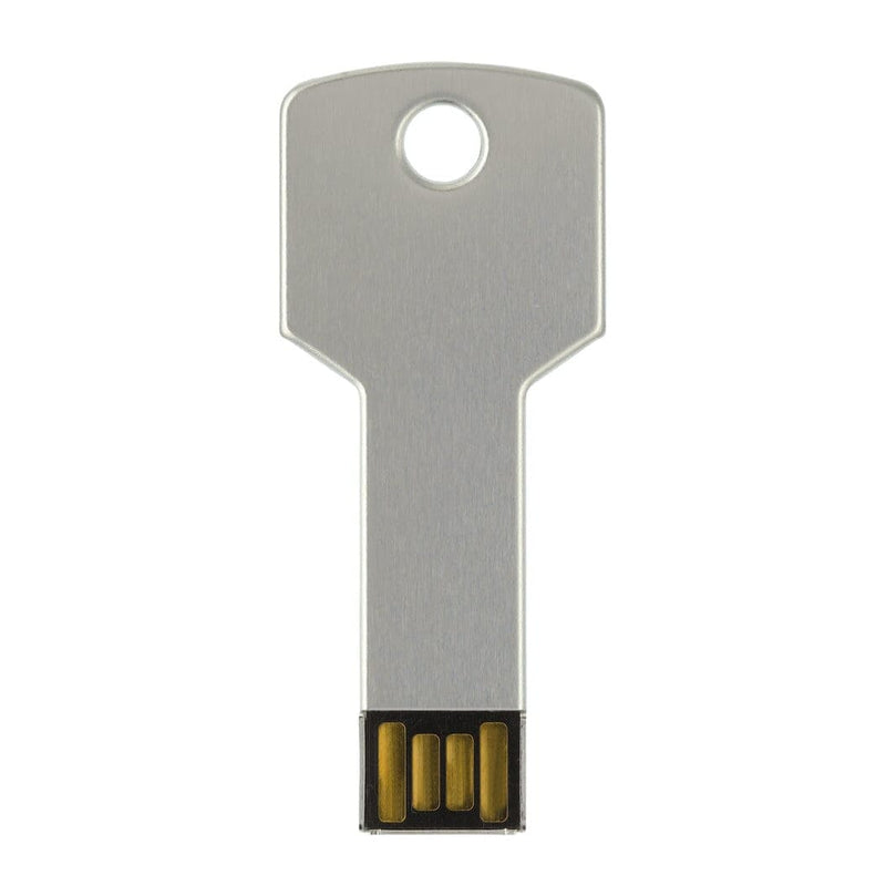 Chiavetta USB 8GB a forma di Chiave color argento - personalizzabile con logo