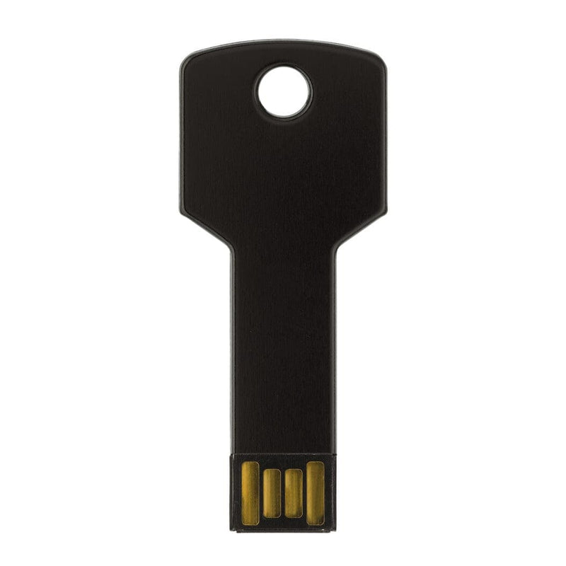 Chiavetta USB 8GB a forma di Chiave Nero - personalizzabile con logo
