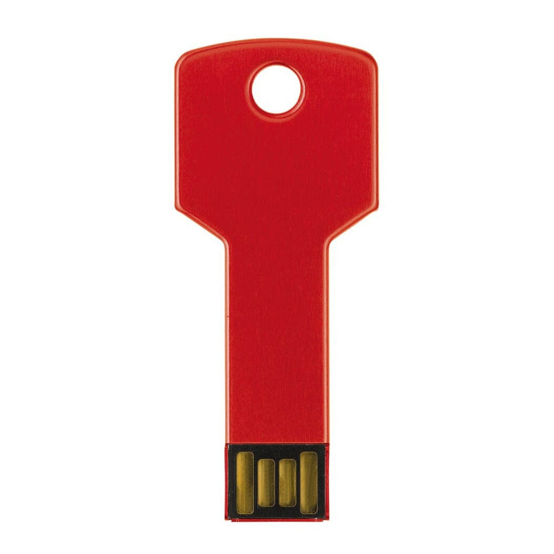 Chiavetta USB 8GB a forma di Chiave Rosso - personalizzabile con logo