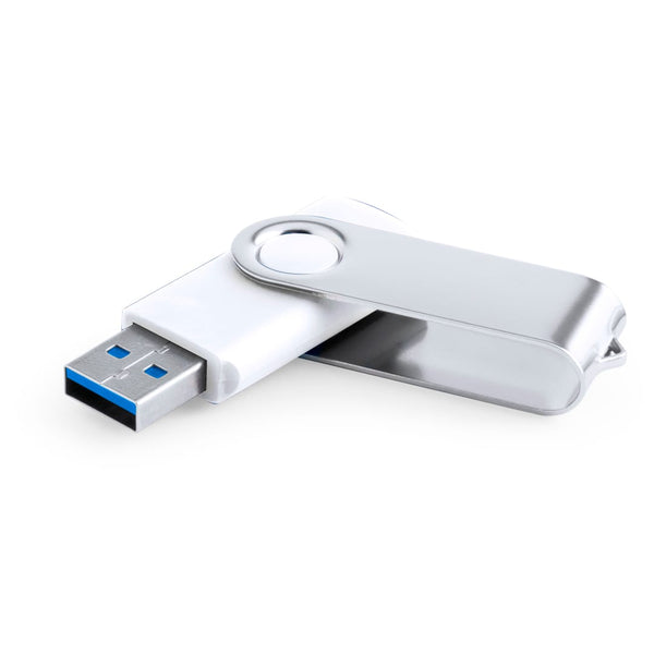 Chiavetta USB Brabam 16GB bianco - personalizzabile con logo