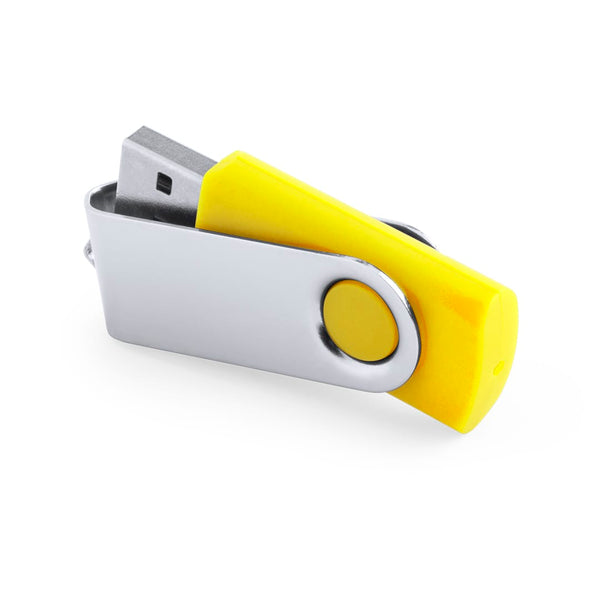 Chiavetta USB Rebik 16GB giallo - personalizzabile con logo