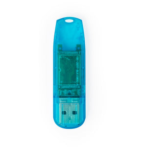 Chiavetta USB Steya 16GB blu - personalizzabile con logo
