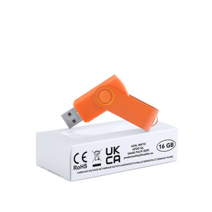Chiavetta USB Survet 16GB arancione - personalizzabile con logo