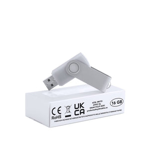 Chiavetta USB Survet 16GB color argento - personalizzabile con logo
