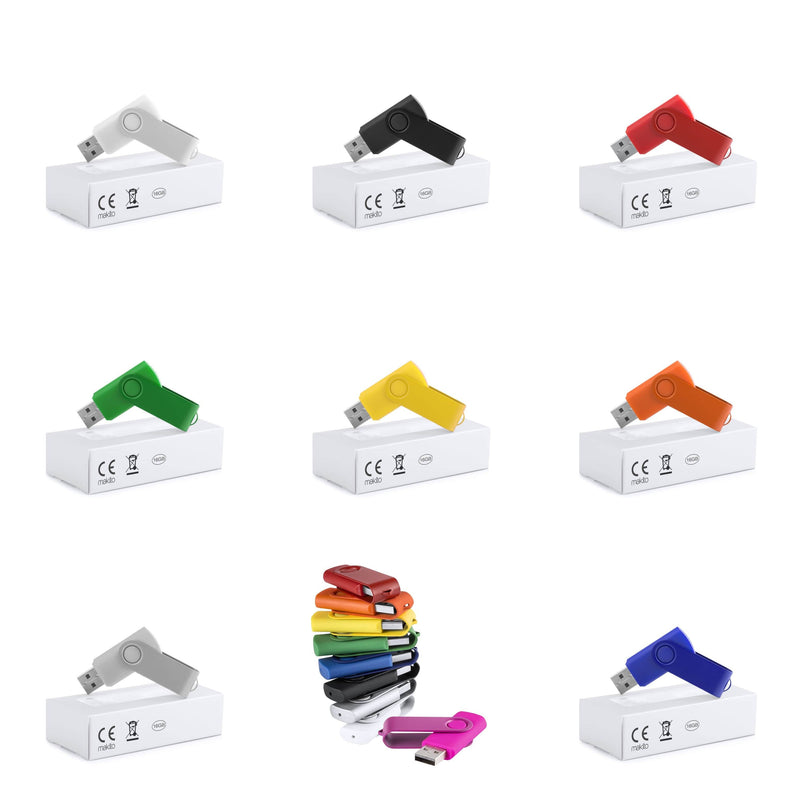 Chiavetta USB Survet 16Gb Colore: rosso, giallo, verde, blu, bianco, nero, fucsia, arancione, color argento €5.90 - 6236 16GB ROJ