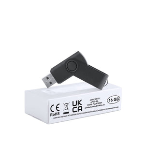 Chiavetta USB Survet 16GB nero - personalizzabile con logo