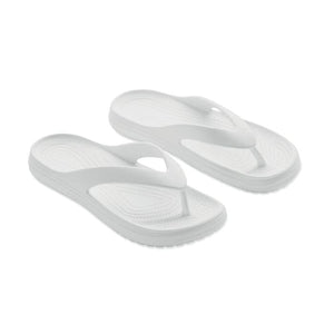 Ciabatte infradito in EVA Bianco / 44-45 - personalizzabile con logo