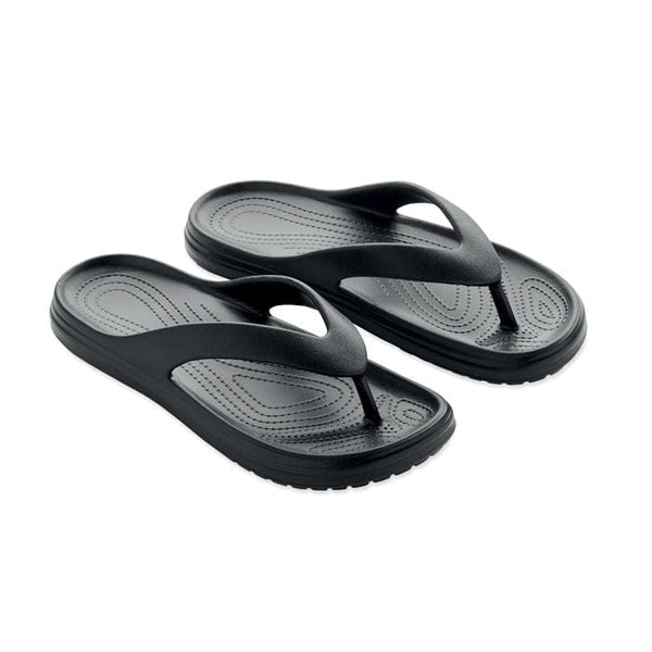 Ciabatte infradito in EVA Nero / 44-45 - personalizzabile con logo
