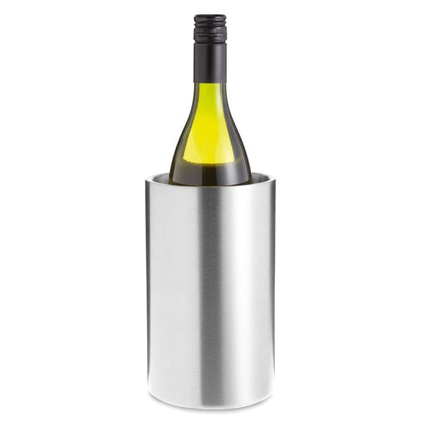 Cilindro porta bottiglie color argento - personalizzabile con logo