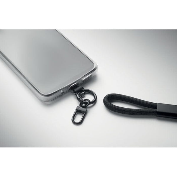 Cinghia da polso Nero - personalizzabile con logo