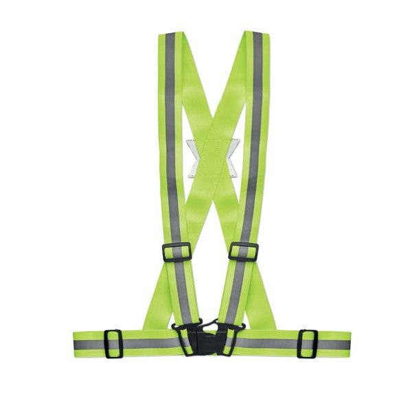 Cintura riflettente verde - personalizzabile con logo