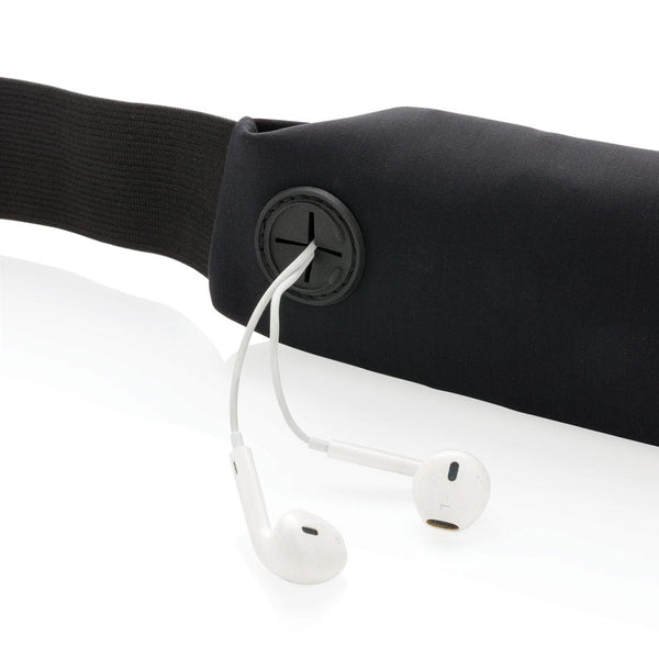 Cintura sport con LED nero - personalizzabile con logo