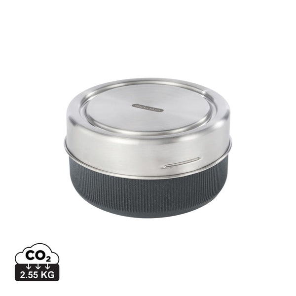 Ciotola portapranzzo Black+Blum 750ml color argento - personalizzabile con logo