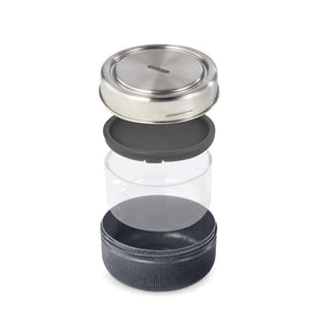 Ciotola portapranzzo Black+Blum 750ml color argento - personalizzabile con logo