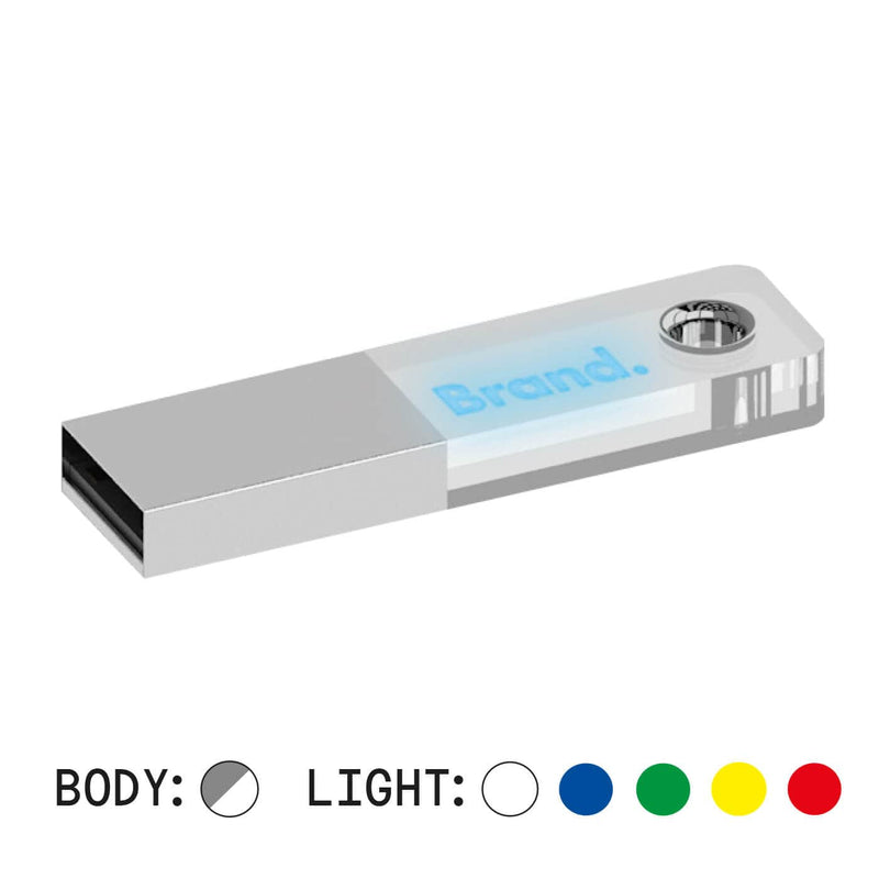 Clear Plastic USB - personalizzabile con logo