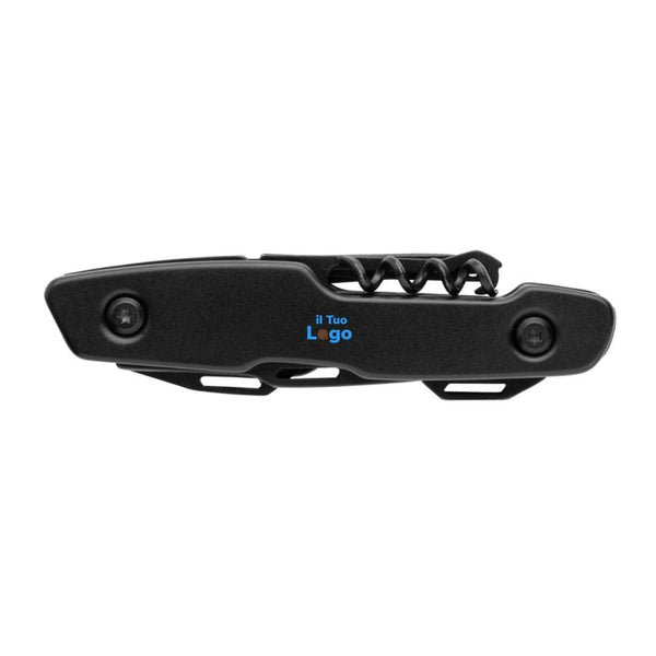 Coltellino multifunzione Gear X nero - personalizzabile con logo