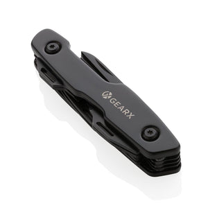 Coltellino multifunzione Gear X nero - personalizzabile con logo