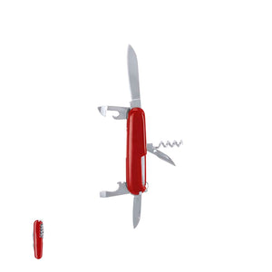 Coltellino Multiuso Mansni rosso - personalizzabile con logo