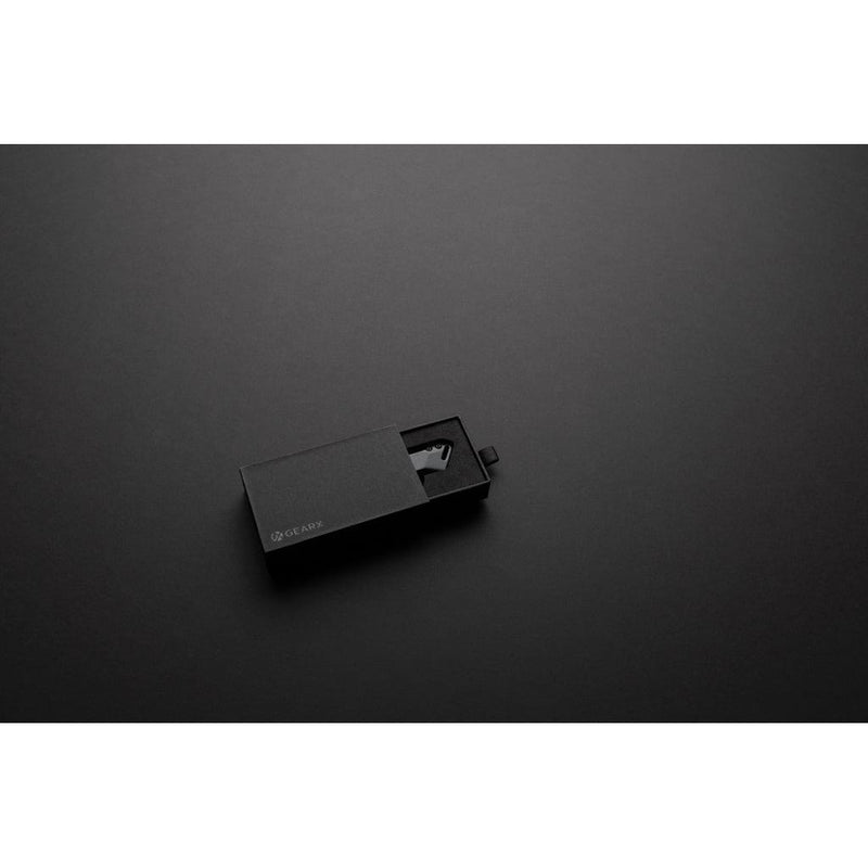 Coltellino pieghevole Gear X nero - personalizzabile con logo