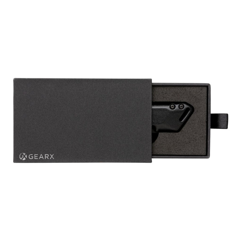 Coltellino pieghevole Gear X nero - personalizzabile con logo