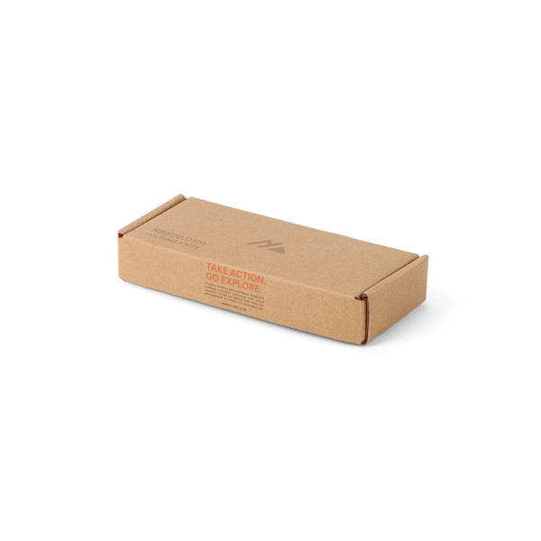 Coltellino pieghevole Nordic Drift Adventure nero - personalizzabile con logo
