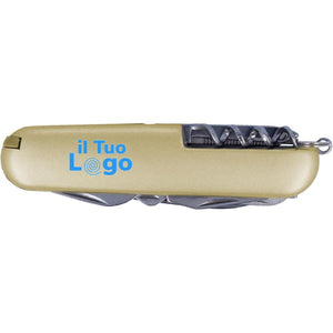 Coltellino tascabile color argento - personalizzabile con logo