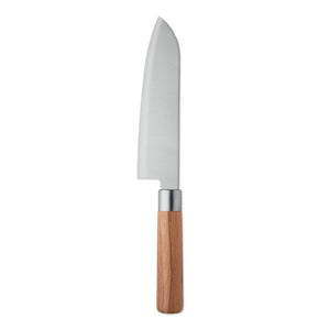Coltello da chef in legno Color argento - personalizzabile con logo