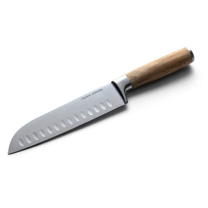 Coltello da chef Santoku natural - personalizzabile con logo