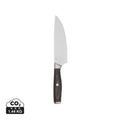 Coltello da chef VINGA Tara in acciaio riciclato RCS acciaio, marrone - personalizzabile con logo