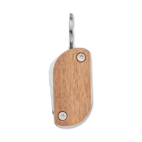 Coltello legno tascabile multiuso Natural - personalizzabile con logo