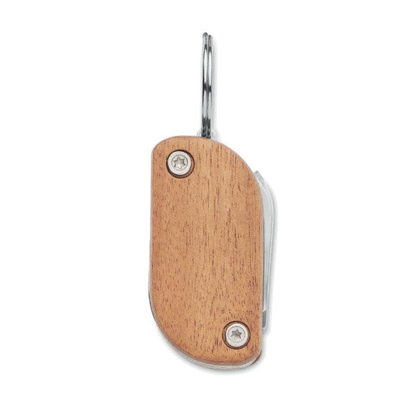 Coltello legno tascabile multiuso Natural - personalizzabile con logo